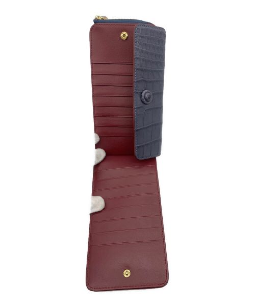 Alumuco（アルムコ）Alumuco (アルムコ) 長財布 パープルの古着・服飾アイテム