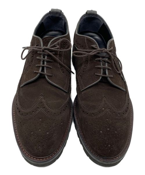 W.H（ダブルエイチ）W.H (ダブルエイチ) ロングウィングシューズ ブラウン サイズ:　の古着・服飾アイテム