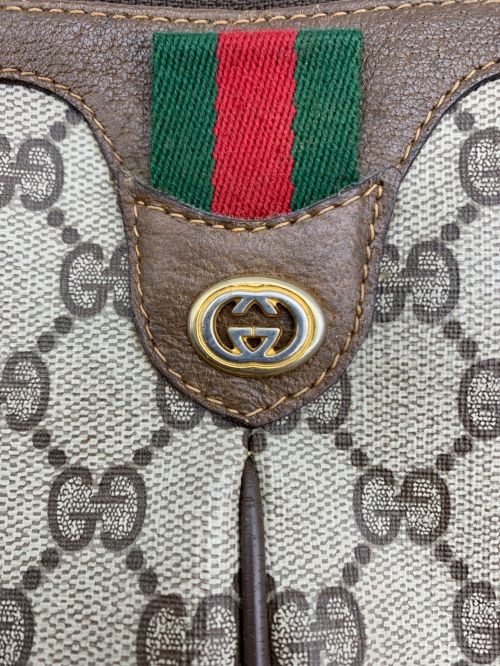 GUCCI（グッチ）GUCCI (グッチ) ショルダーポーチ シェリーライン ブラウンの古着・服飾アイテム