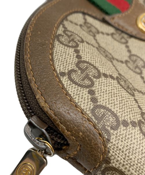 GUCCI（グッチ）GUCCI (グッチ) ショルダーポーチ シェリーライン ブラウンの古着・服飾アイテム