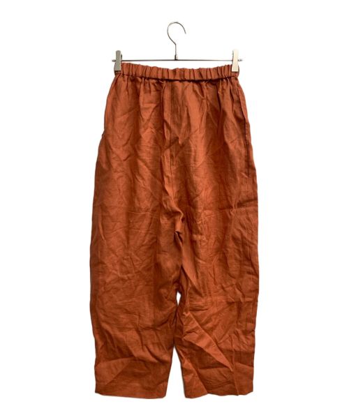 かぐれ（カグレ）かぐれ (カグレ) リネンサルエルパンツ ブラウン サイズ:Freeの古着・服飾アイテム