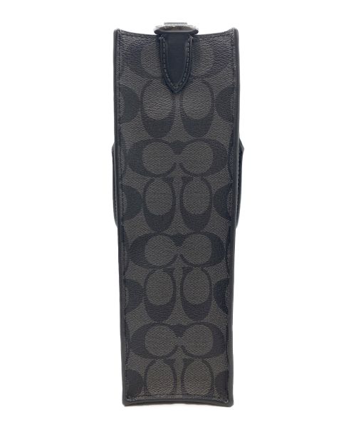 COACH（コーチ）COACH (コーチ) ディラン カラーブロック キャンバス トートバッグ ブラック×チャコールの古着・服飾アイテム