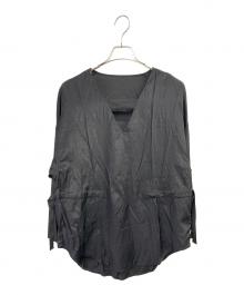 UN3D.（アンスリード）の古着「ドローストリングブラウス」｜ブラック