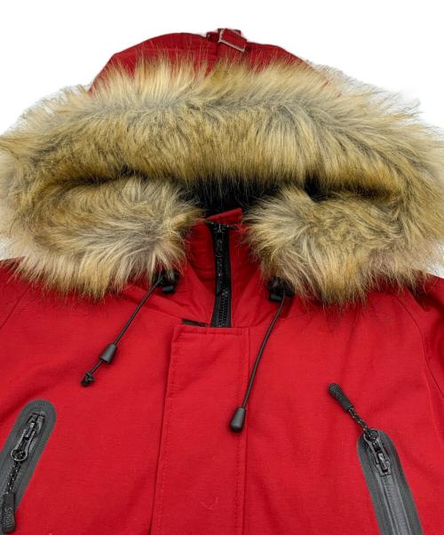 Schott（ショット）Schott (ショット) シュノーケルダウンパーカー レッド サイズ:Mの古着・服飾アイテム