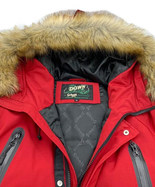 Schott（ショット）Schott (ショット) シュノーケルダウンパーカー レッド サイズ:Mの古着・服飾アイテム