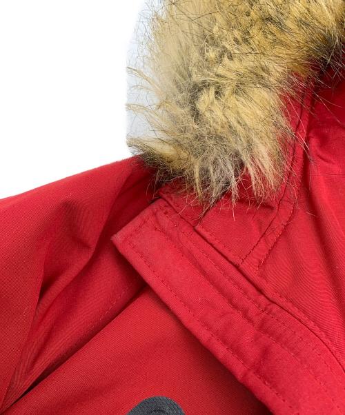 Schott（ショット）Schott (ショット) シュノーケルダウンパーカー レッド サイズ:Mの古着・服飾アイテム