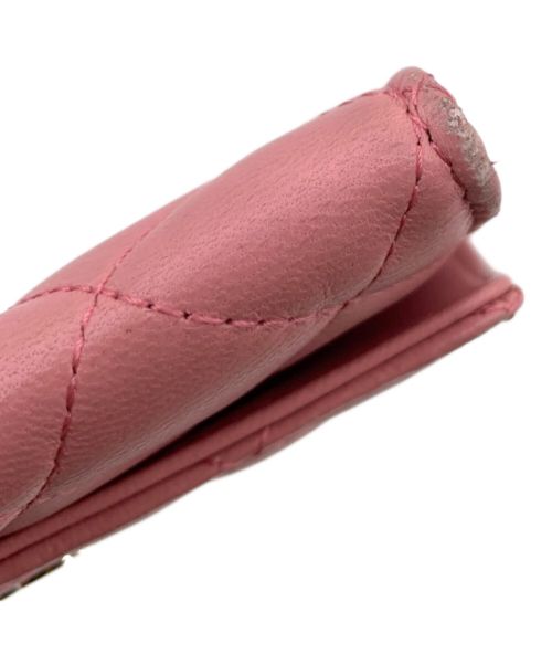 CHANEL（シャネル）CHANEL (シャネル) カードケース/マトラッセ ピンクの古着・服飾アイテム