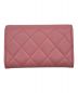CHANEL (シャネル) カードケース/マトラッセ ピンク：30000円