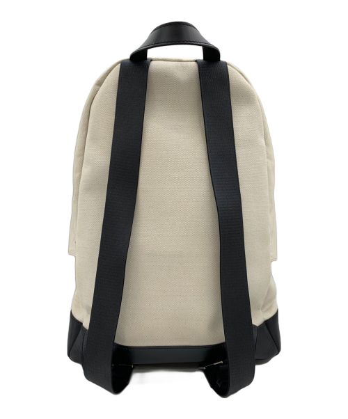 BALENCIAGA（バレンシアガ）BALENCIAGA (バレンシアガ) ロゴ キャンバス リュックサック アイボリー×ブラックの古着・服飾アイテム