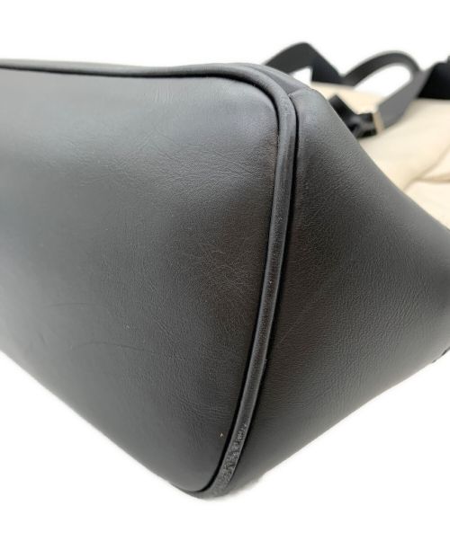 BALENCIAGA（バレンシアガ）BALENCIAGA (バレンシアガ) ロゴ キャンバス リュックサック アイボリー×ブラックの古着・服飾アイテム