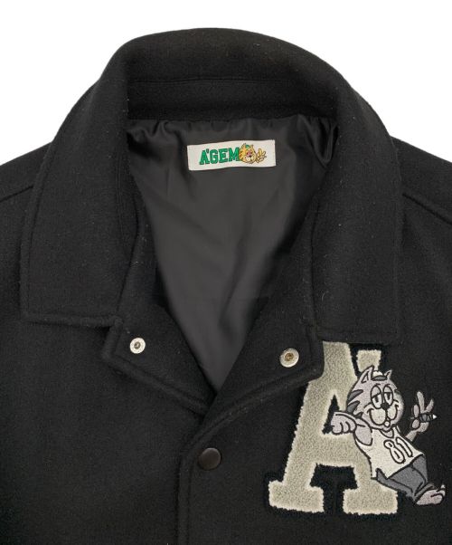 A'gem（エージェム）A'gem (エージェム) 猫CAT スタジャン ブラック サイズ:FREEの古着・服飾アイテム