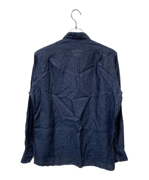 INDIVIDUALIZED SHIRTS（インディビジュアライズドシャツ）INDIVIDUALIZED SHIRTS (インディビジュアライズドシャツ) オープンカラーシャツ ブルー サイズ:Sの古着・服飾アイテム