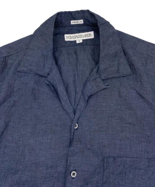 INDIVIDUALIZED SHIRTS（インディビジュアライズドシャツ）INDIVIDUALIZED SHIRTS (インディビジュアライズドシャツ) オープンカラーシャツ ブルー サイズ:Sの古着・服飾アイテム
