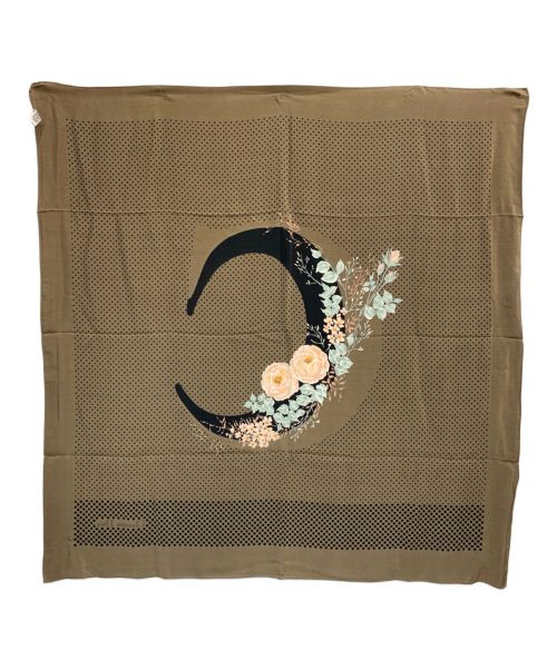 Christian Dior（クリスチャン ディオール）Christian Dior (クリスチャン ディオール) シルクスカーフ ドット カーキの古着・服飾アイテム