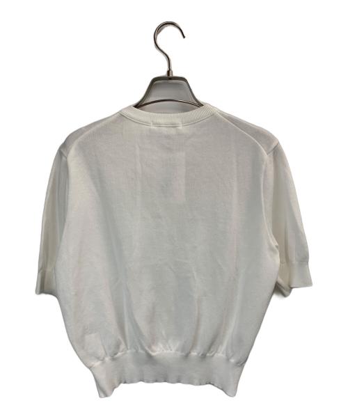 MACPHEE（マカフィー）MACPHEE (マカフィー) ドライコットンハーフスリーブカーディガン ホワイト サイズ:Sの古着・服飾アイテム