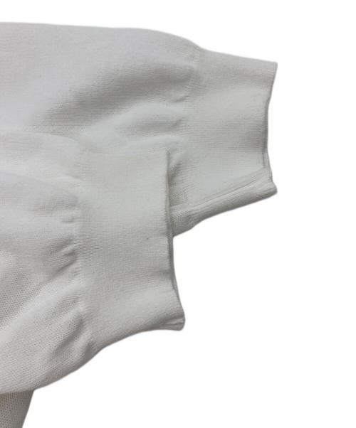 MACPHEE（マカフィー）MACPHEE (マカフィー) ドライコットンハーフスリーブカーディガン ホワイト サイズ:Sの古着・服飾アイテム