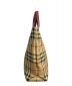 中古・古着 BURBERRY LONDON (バーバリーロンドン) ハンドバッグ チェック ベージュ×レッド：15000円