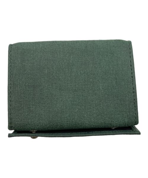 M+（エムピウ）M+ (エムピウ) 2つ折り財布 ミッレフォッリエ 2 P25 グリーンの古着・服飾アイテム