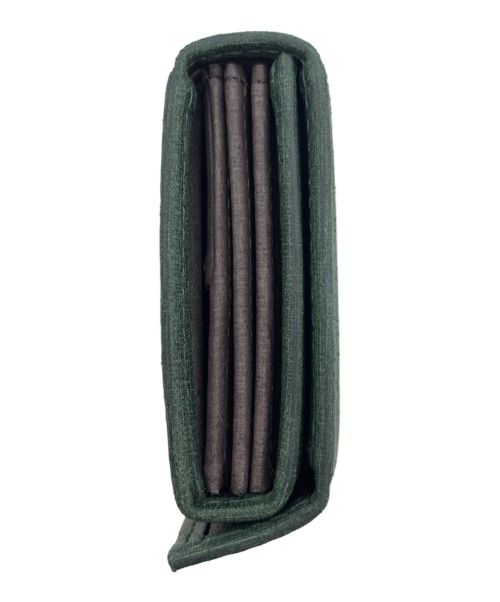 M+（エムピウ）M+ (エムピウ) 2つ折り財布 ミッレフォッリエ 2 P25 グリーンの古着・服飾アイテム