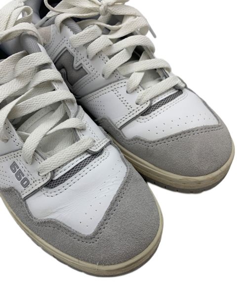 NEW BALANCE（ニューバランス）NEW BALANCE (ニューバランス) ローカットスニーカー　550 NEA ホワイト×グレー サイズ:22.5cmの古着・服飾アイテム