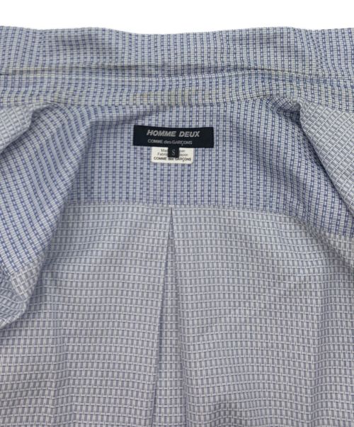 COMME des GARCONS HOMME DEUX（コムデギャルソン オム ドゥ）COMME des GARCONS HOMME DEUX (コムデギャルソン オム ドゥ) ロングスリーブシャツ ブルー サイズ:Sの古着・服飾アイテム