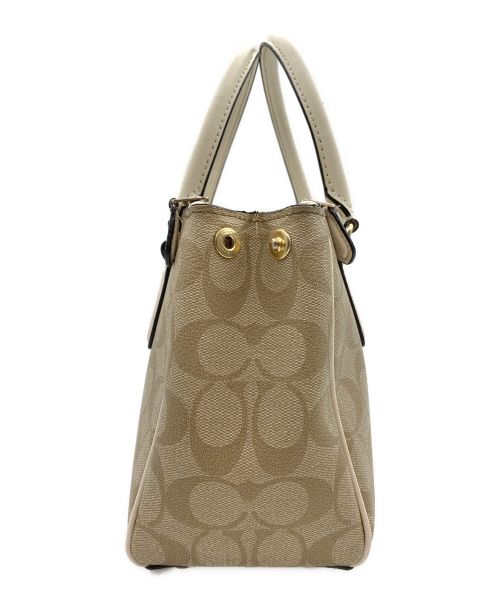 COACH（コーチ）COACH (コーチ) 2WAYバッグ ベージュの古着・服飾アイテム