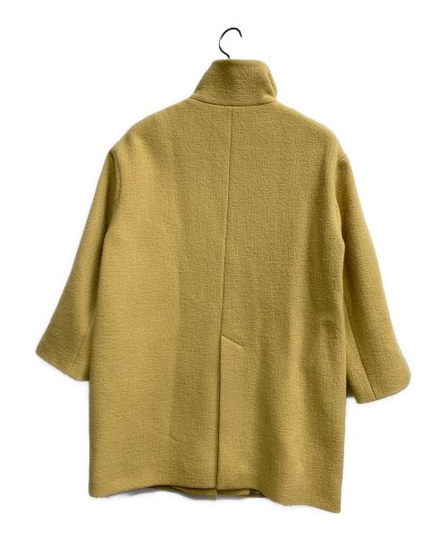 UNITED ARROWS TOKYO（ユナイテッドアローズトウキョウ）UNITED ARROWS TOKYO (ユナイテッドアローズトウキョウ) スタンドカラーコート イエロー サイズ:38の古着・服飾アイテム