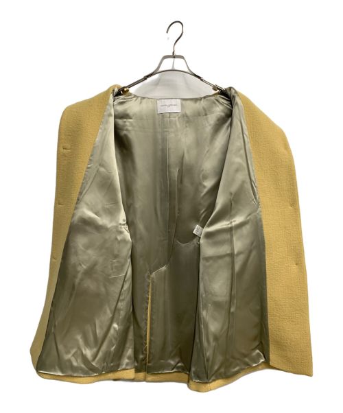 UNITED ARROWS TOKYO（ユナイテッドアローズトウキョウ）UNITED ARROWS TOKYO (ユナイテッドアローズトウキョウ) スタンドカラーコート イエロー サイズ:38の古着・服飾アイテム