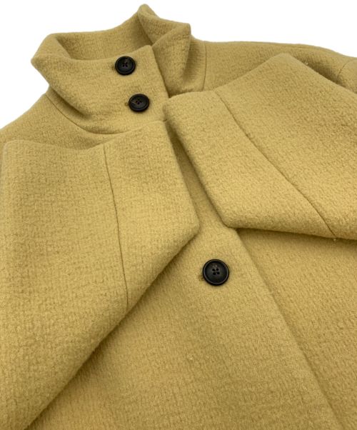 UNITED ARROWS TOKYO（ユナイテッドアローズトウキョウ）UNITED ARROWS TOKYO (ユナイテッドアローズトウキョウ) スタンドカラーコート イエロー サイズ:38の古着・服飾アイテム