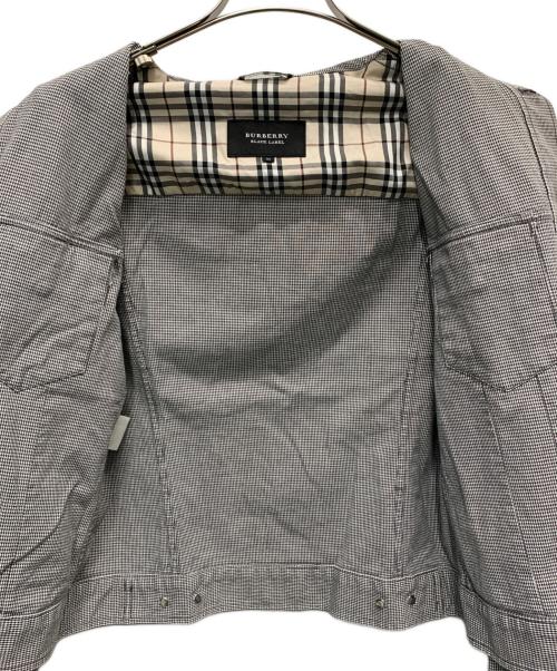 BURBERRY BLACK LABEL（バーバリーブラックレーベル）BURBERRY BLACK LABEL (バーバリーブラックレーベル) シャツジャケット ブラック×ホワイト サイズ:Mの古着・服飾アイテム