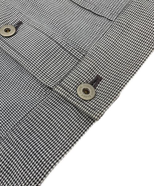 BURBERRY BLACK LABEL（バーバリーブラックレーベル）BURBERRY BLACK LABEL (バーバリーブラックレーベル) シャツジャケット ブラック×ホワイト サイズ:Mの古着・服飾アイテム