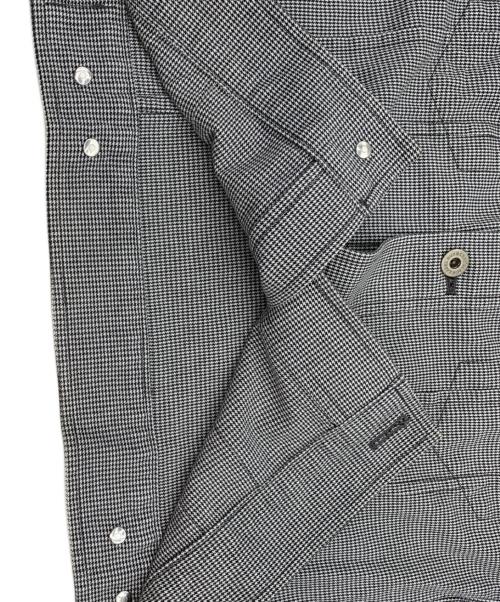 BURBERRY BLACK LABEL（バーバリーブラックレーベル）BURBERRY BLACK LABEL (バーバリーブラックレーベル) シャツジャケット ブラック×ホワイト サイズ:Mの古着・服飾アイテム