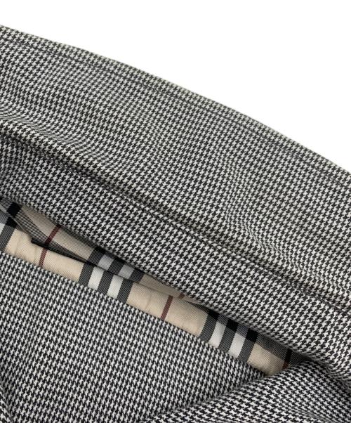 BURBERRY BLACK LABEL（バーバリーブラックレーベル）BURBERRY BLACK LABEL (バーバリーブラックレーベル) シャツジャケット ブラック×ホワイト サイズ:Mの古着・服飾アイテム