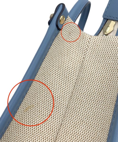 MICHAEL KORS（マイケル・コース）MICHAEL KORS (マイケルコース) ハンドバッグ スカイブルーの古着・服飾アイテム