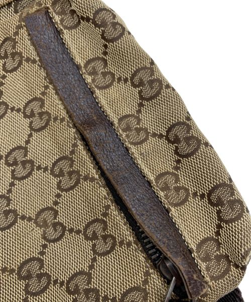 GUCCI（グッチ）GUCCI (グッチ) ウエストポーチ GG ブラウンの古着・服飾アイテム