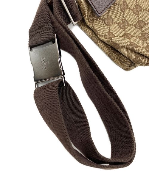 GUCCI（グッチ）GUCCI (グッチ) ウエストポーチ GG ブラウンの古着・服飾アイテム