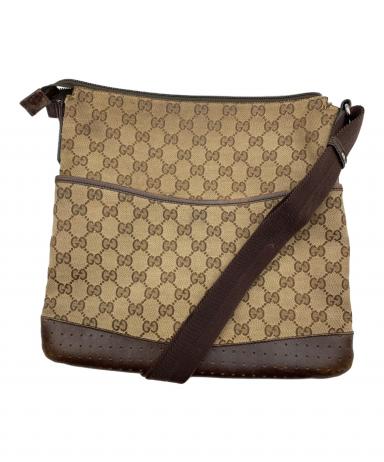 中古・古着通販】GUCCI (グッチ) ショルダーバッグ GG ブラウン