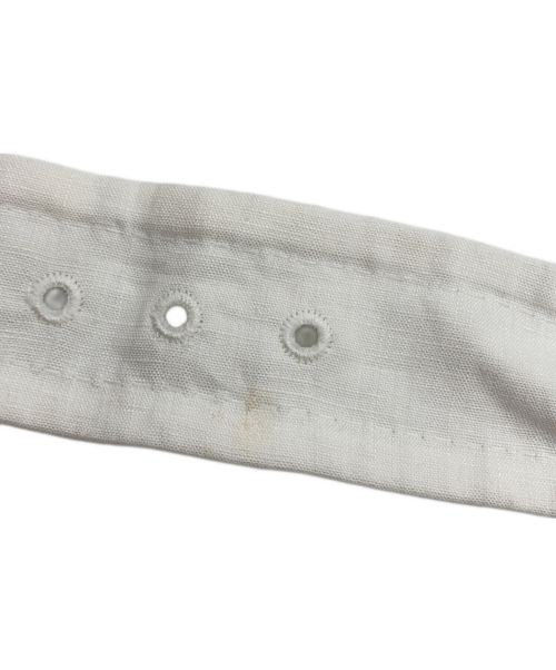 MaxMara（マックスマーラ）MaxMara (マックスマーラ) リネントレンチコート ホワイト サイズ:38の古着・服飾アイテム