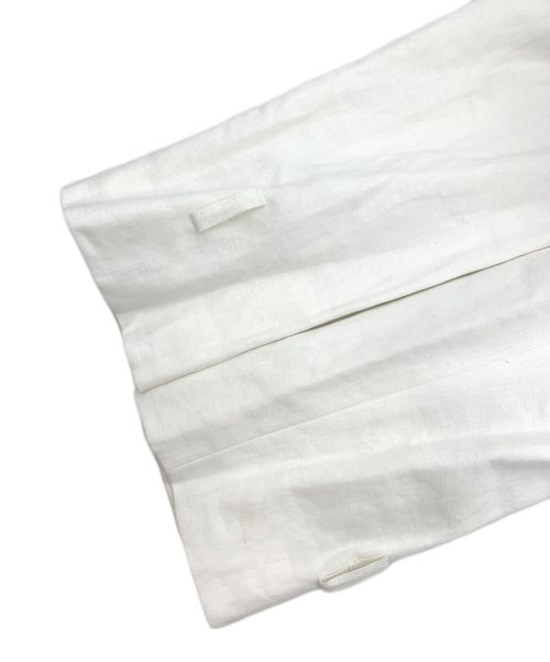 MaxMara（マックスマーラ）MaxMara (マックスマーラ) リネントレンチコート ホワイト サイズ:38の古着・服飾アイテム