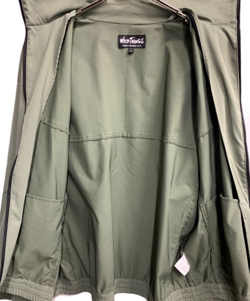 WILD THINGS（ワイルドシングス）WILD THINGS (ワイルドシングス) ナイロンジャケット カーキ サイズ:Lの古着・服飾アイテム