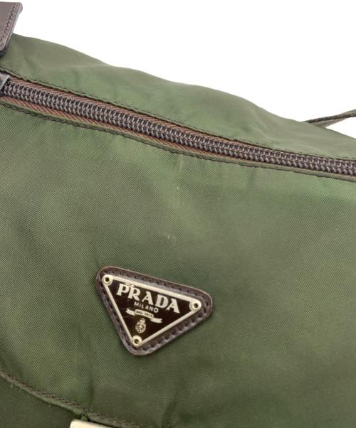 PRADA（プラダ）PRADA (プラダ) ナイロンショルダーバッグ オリーブの古着・服飾アイテム