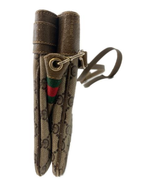 GUCCI（グッチ）GUCCI (グッチ) ショルダーバッグ シェリーライン ブラウンの古着・服飾アイテム