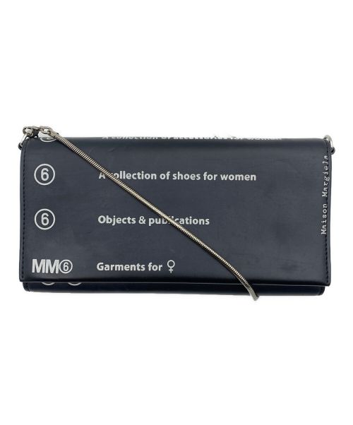 MM6 Maison Margiela（エムエムシックスメゾンマルジェラ）MM6 Maison Margiela (エムエムシックス メゾンマルジェラ) ショルダーウォレット ブラックの古着・服飾アイテム