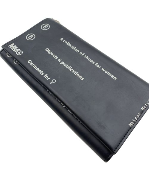 MM6 Maison Margiela（エムエムシックスメゾンマルジェラ）MM6 Maison Margiela (エムエムシックス メゾンマルジェラ) ショルダーウォレット ブラックの古着・服飾アイテム