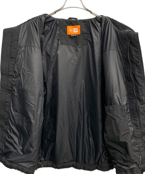 New Era（ニューエラ）New Era (ニューエラ) ボア切替スタンドカラーナイロンジャケット ブラック サイズ:Mの古着・服飾アイテム