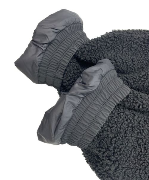 New Era（ニューエラ）New Era (ニューエラ) ボア切替スタンドカラーナイロンジャケット ブラック サイズ:Mの古着・服飾アイテム