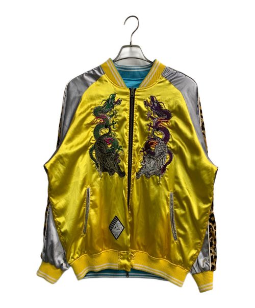 GALFY（ガルフィー）GALFY (ガルフィー) わんわんヤニクソスカジャン スカイブルー サイズ:Lの古着・服飾アイテム