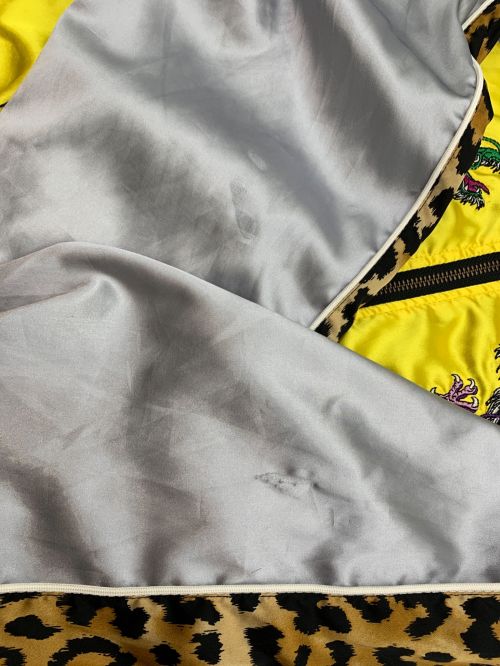 GALFY（ガルフィー）GALFY (ガルフィー) わんわんヤニクソスカジャン スカイブルー サイズ:Lの古着・服飾アイテム