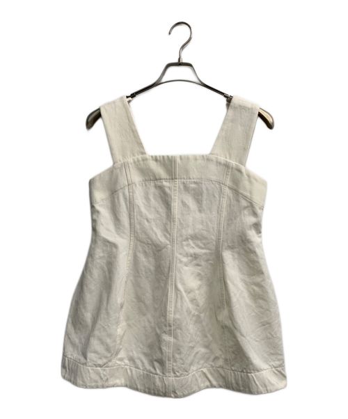 DEPAREILLE（デパリエ）DEPAREILLE (デパリエ) コットンリネンツイルビスチェ アイボリー サイズ:38の古着・服飾アイテム