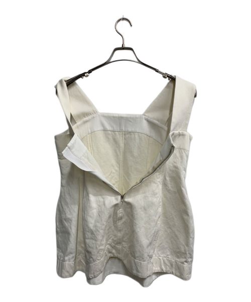 DEPAREILLE（デパリエ）DEPAREILLE (デパリエ) コットンリネンツイルビスチェ アイボリー サイズ:38の古着・服飾アイテム